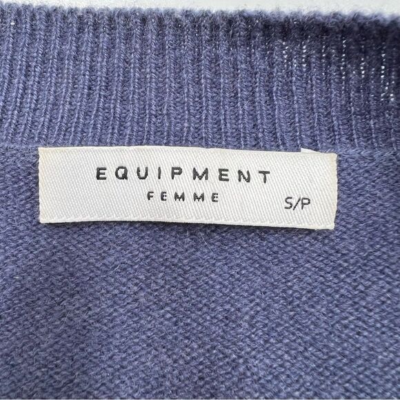 Equipment Women’s Melanie Cashmere Sweater Blue Size Small - Picture 8 of 8